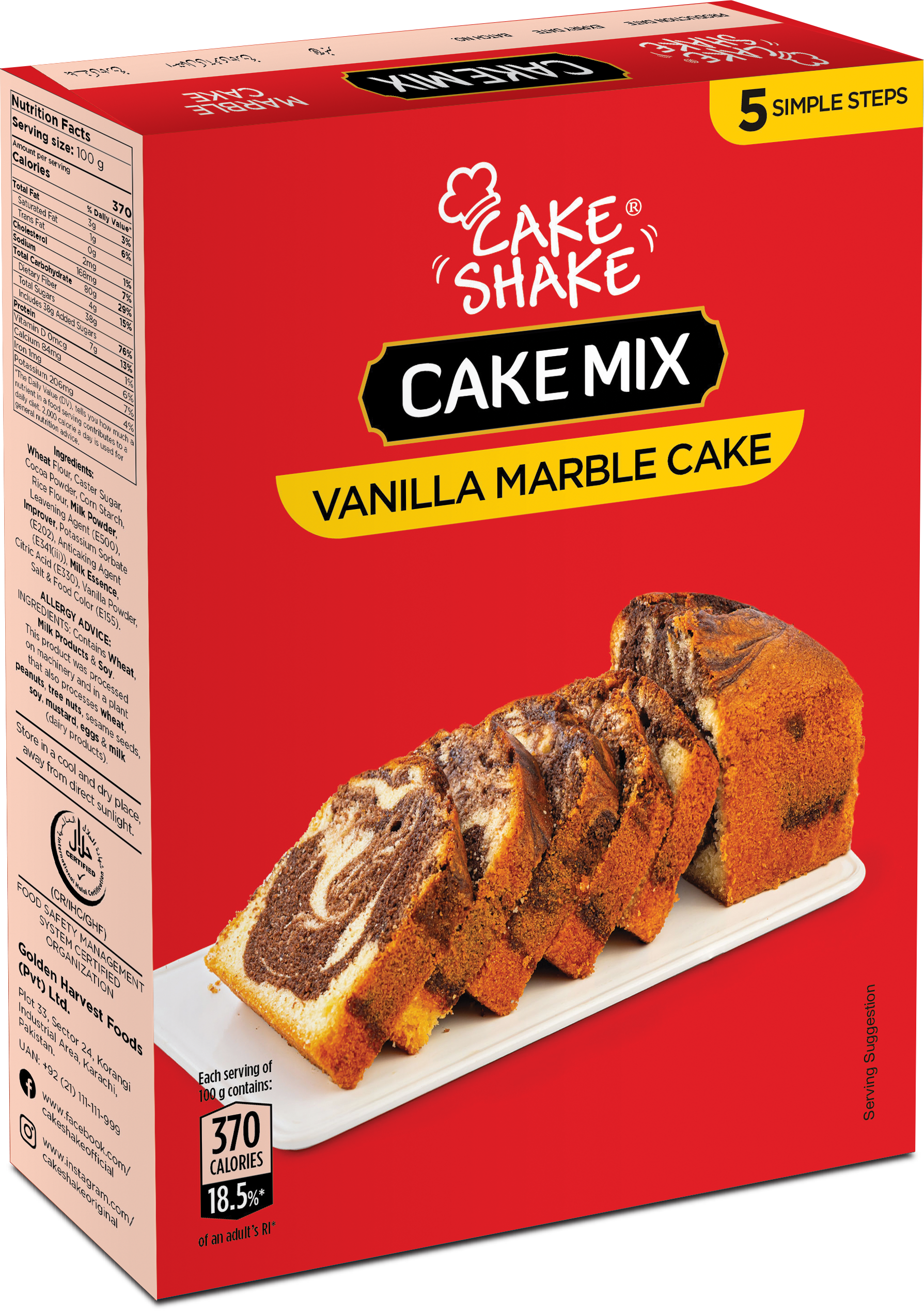 Cake Mix Vanila Marble Cake
