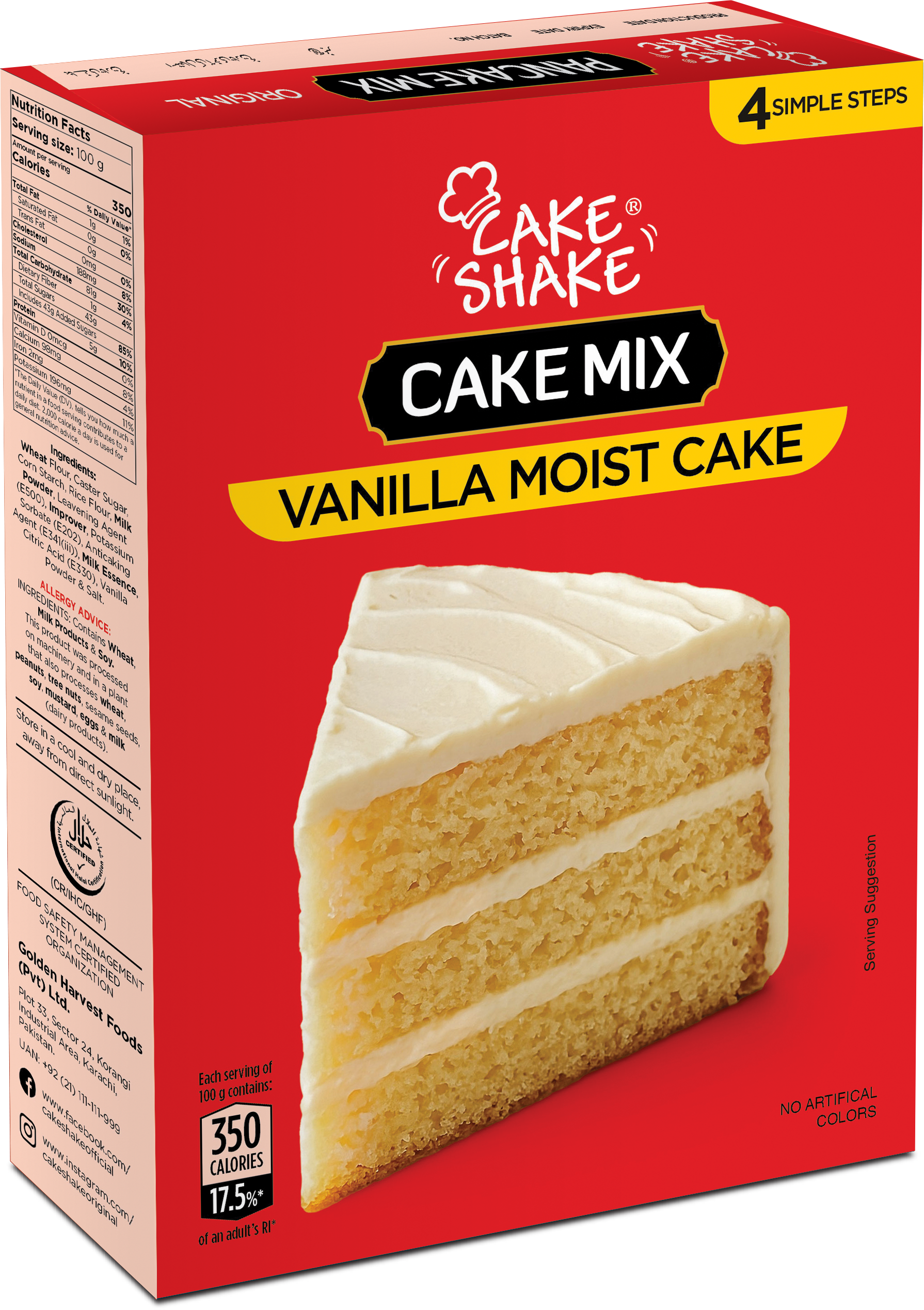 Cake Mix Vanilla Moist Cake
